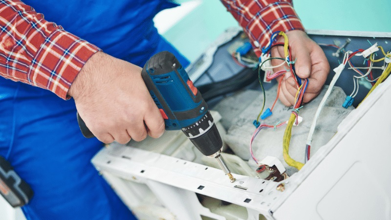 Şereflikoçhisar Panasonic Panasonic çamaşır makinesi kart tamiri – Su almama arızası orijinal parça ile giderildi. - Teknik servis örneği