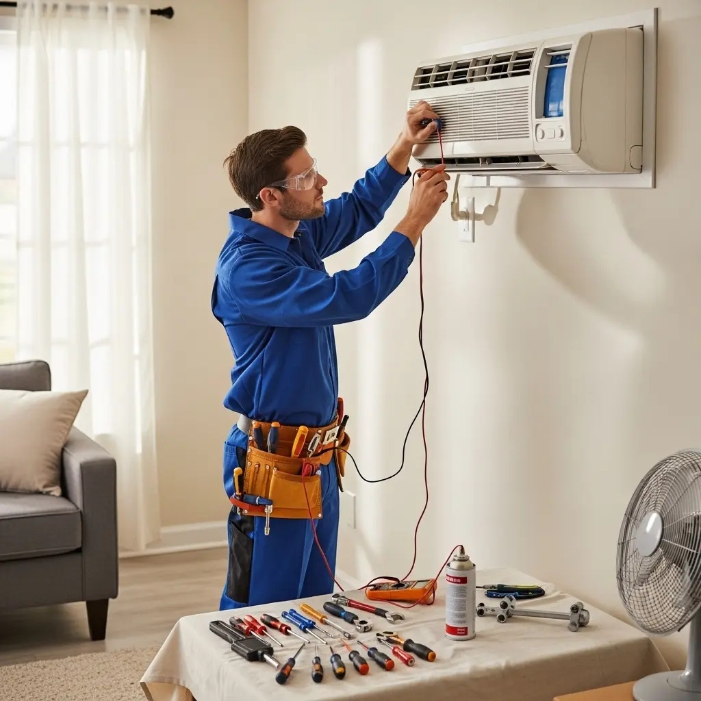 Şereflikoçhisar Panasonic Panasonic klima gaz dolumu ve bakım – Enerji verimliliği artırıldı. - Teknik servis örneği